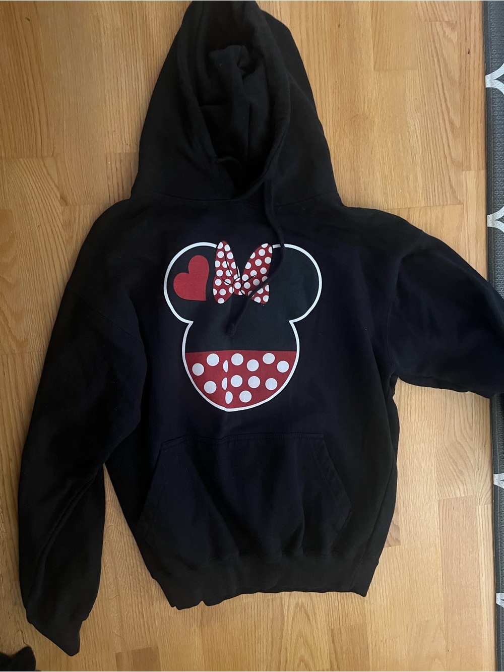 Disney Black and Red Polka Dot Hoodie